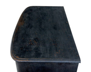 19th Century Painted Oak Bowfront Chest of Drawers — thumbnail 9