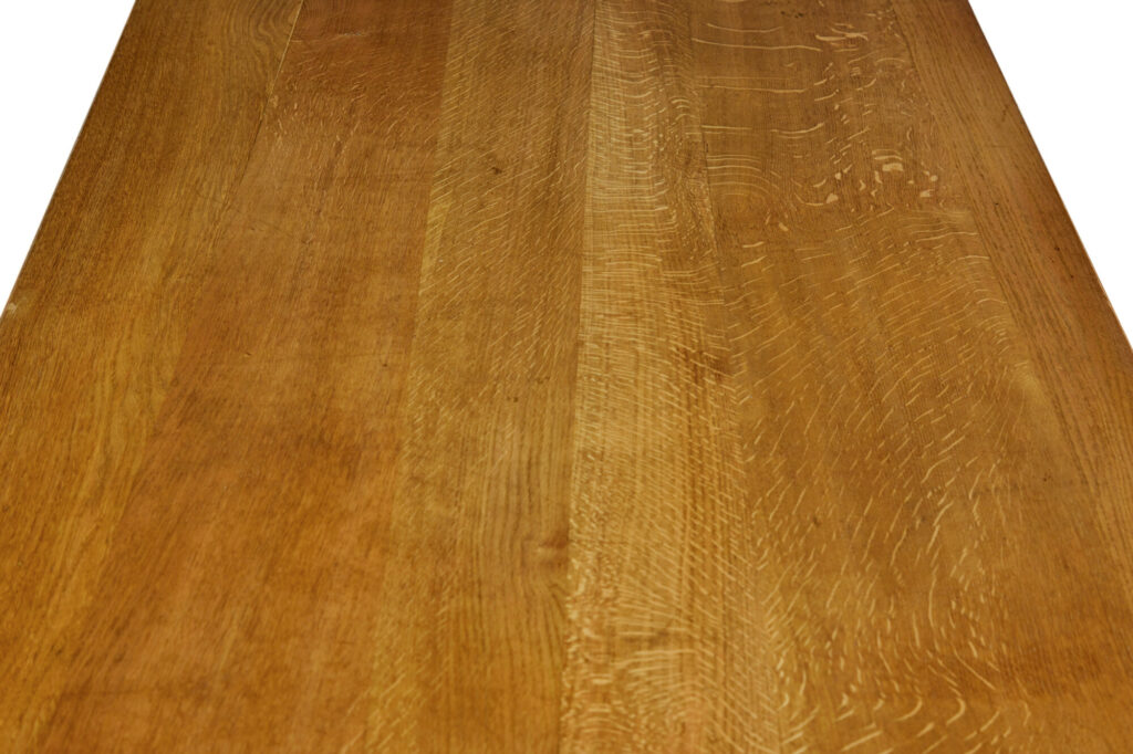 20th Century English Oak Trestle Dining Table — image 3