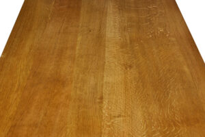 20th Century English Oak Trestle Dining Table — thumbnail 3