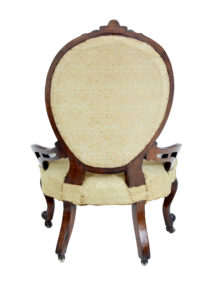 Early Victorian Mahogany Salon Nursing Chair — thumbnail 6