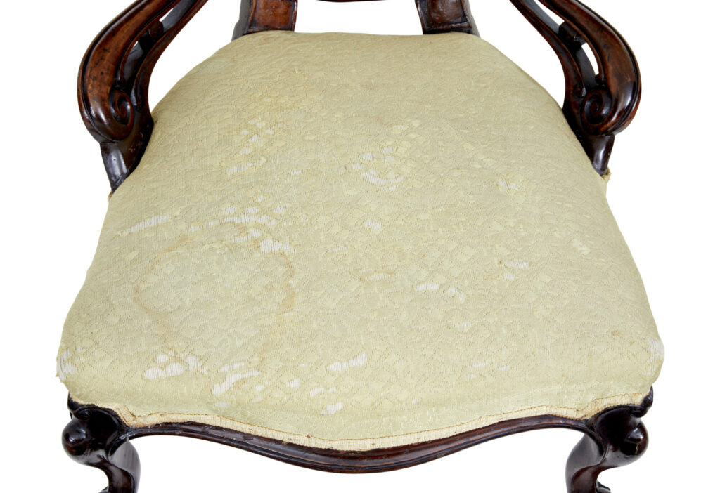 Early Victorian Mahogany Salon Nursing Chair — image 4