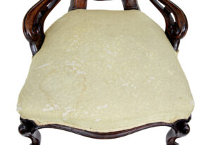 Early Victorian Mahogany Salon Nursing Chair — thumbnail 4