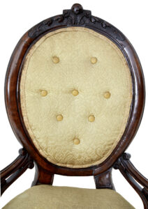 Early Victorian Mahogany Salon Nursing Chair — thumbnail 3