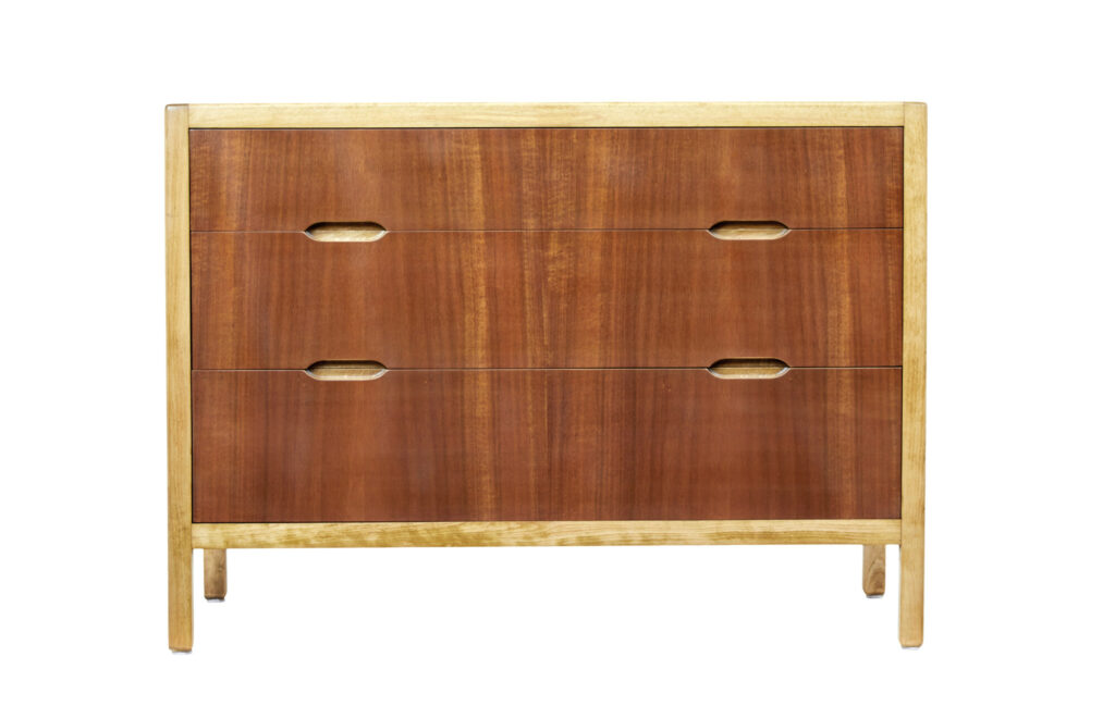 Mid 20th Century Swedish Teak and Birch Chest of Drawers — image 6