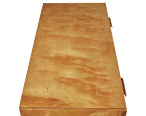 Mid 20th Century Burr Birch Scandinavian Chest of Drawers — thumbnail 4