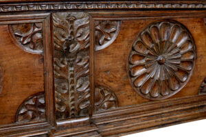 Italian Early 19th Century Carved Walnut Cassone — thumbnail 3