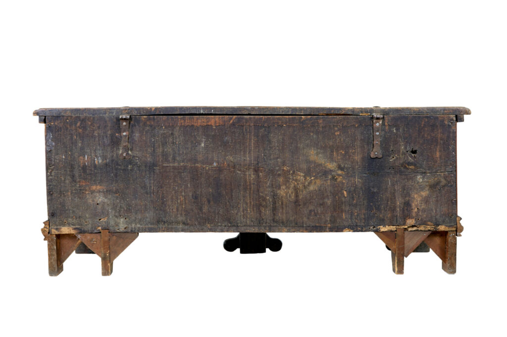 Italian Early 19th Century Carved Walnut Cassone — image 5