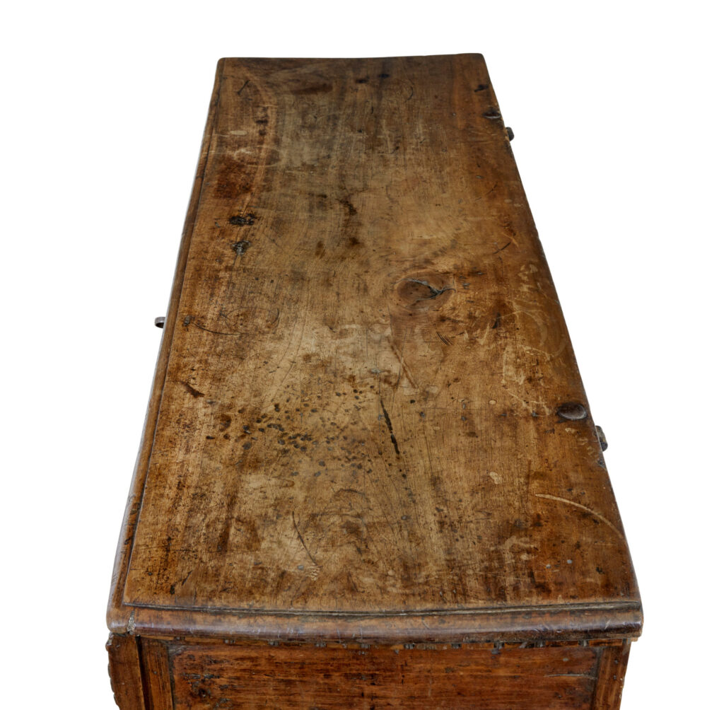 Italian Early 19th Century Carved Walnut Cassone — image 9