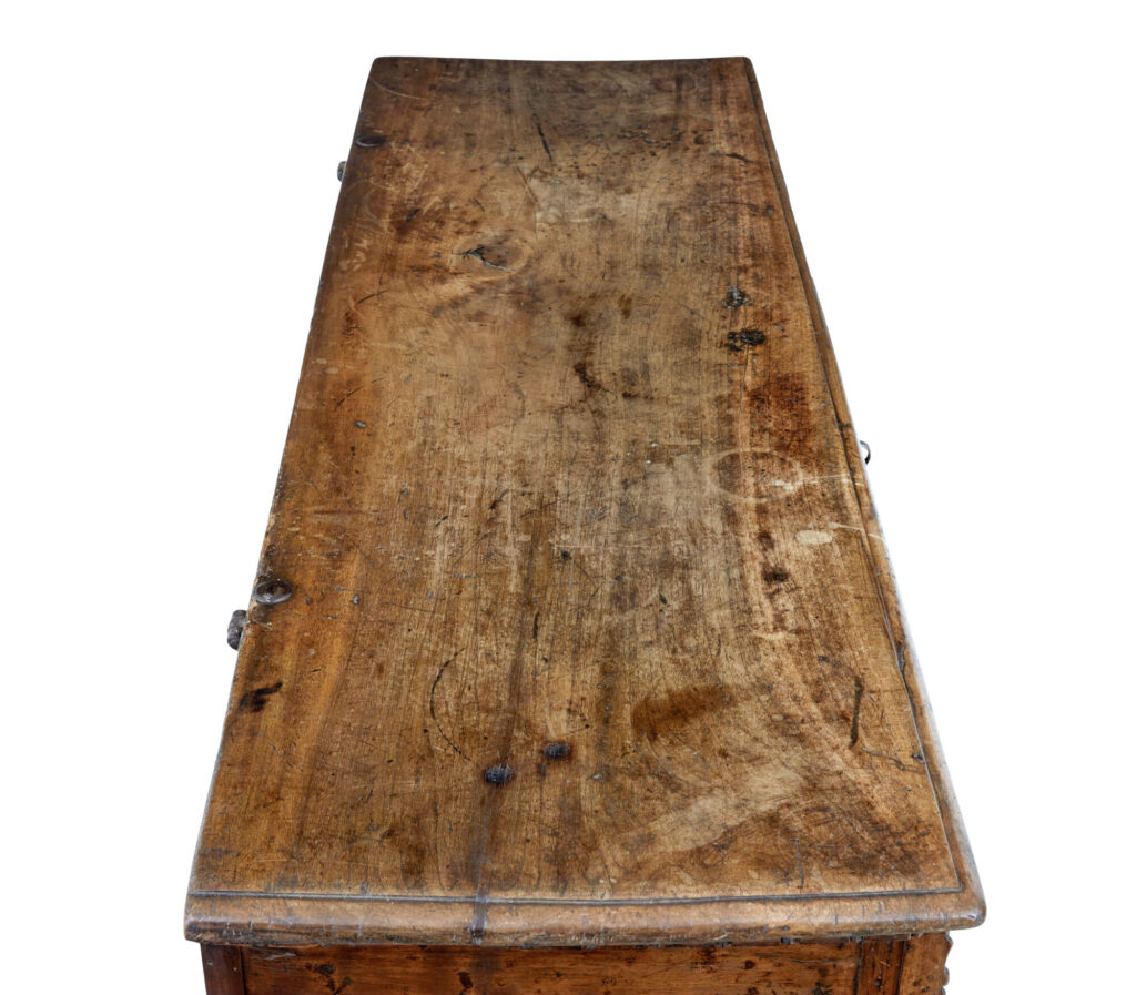 Italian Early 19th Century Carved Walnut Cassone — image 11
