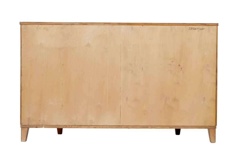 Mid 20th Century Scandinavian Birch and Walnut Sideboard — image 3