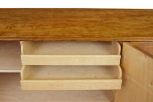 Mid 20th Century Scandinavian Birch and Walnut Sideboard — thumbnail 8