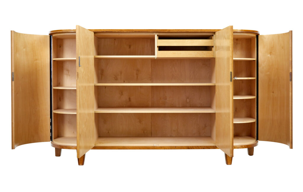 Mid 20th Century Scandinavian Birch and Walnut Sideboard — image 10