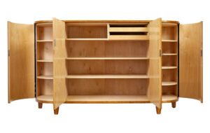 Mid 20th Century Scandinavian Birch and Walnut Sideboard — thumbnail 10