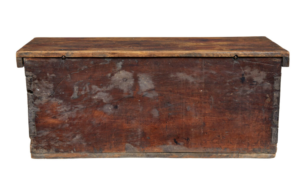 Continental 18th Century Carved Fruitwood Coffer — image 9