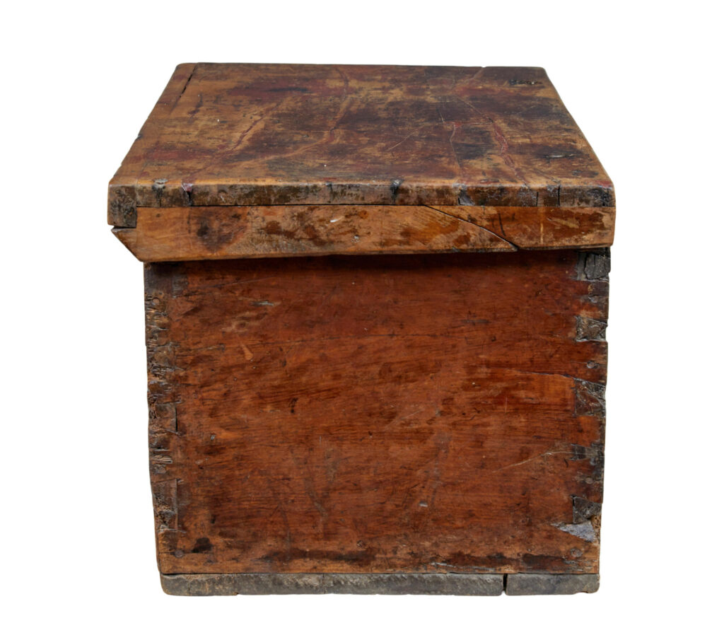 Continental 18th Century Carved Fruitwood Coffer — image 10