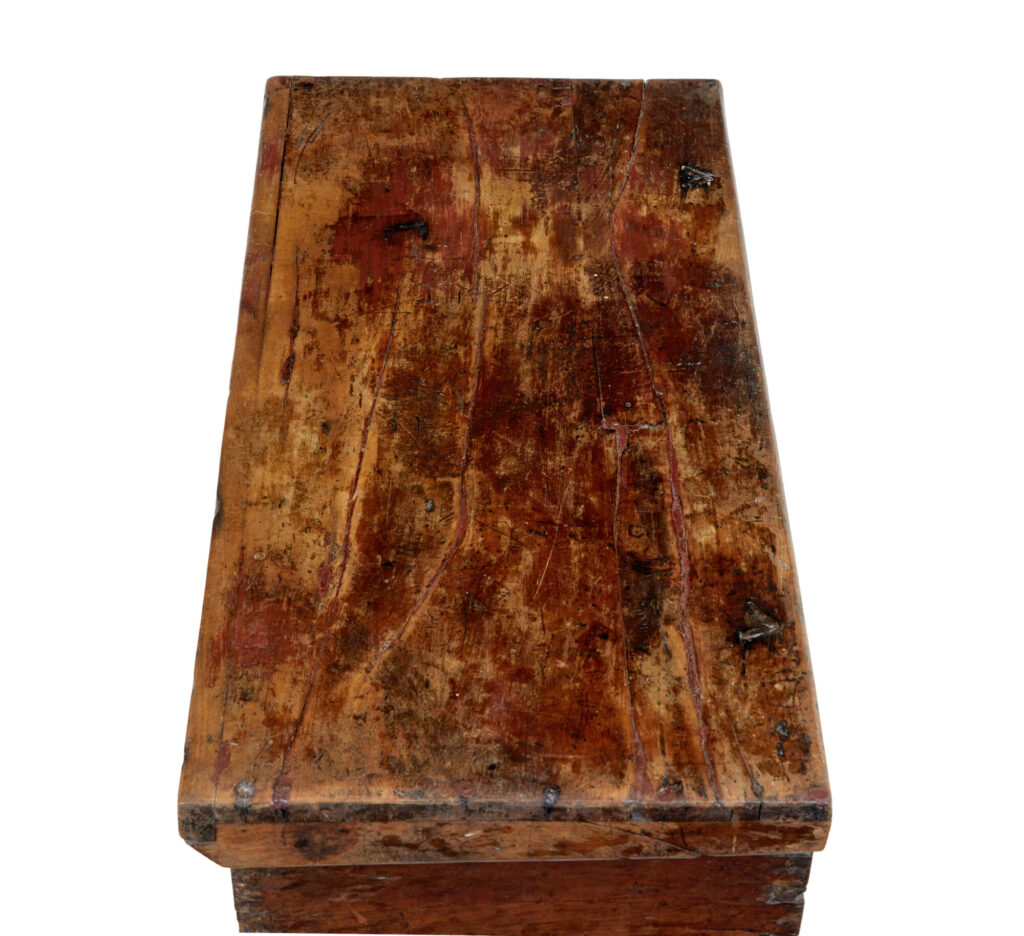 Continental 18th Century Carved Fruitwood Coffer — image 5