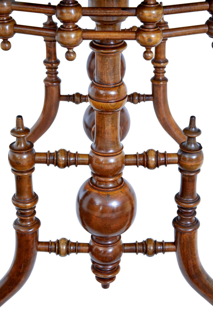 19th Century Aesthetic Movement Walnut Table — image 3