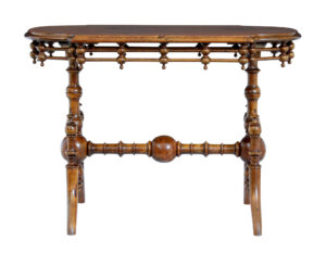 19th Century Aesthetic Movement Walnut Table — thumbnail 2
