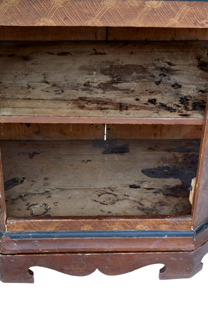 Swedish Late 18th Century Hand Painted Folk Art Cupboard — image 6