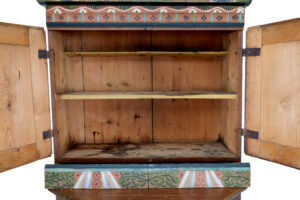 Swedish Late 18th Century Hand Painted Folk Art Cupboard — thumbnail 9