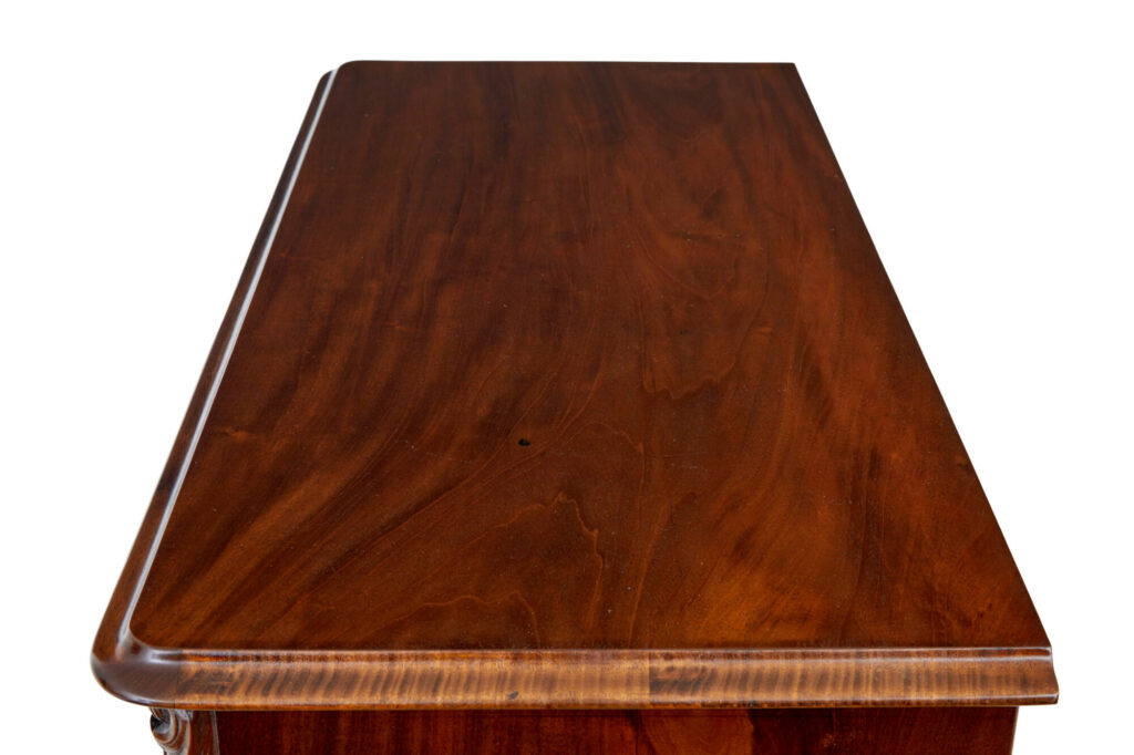 19th Century Tall Burr Walnut Chest of Drawers — image 3