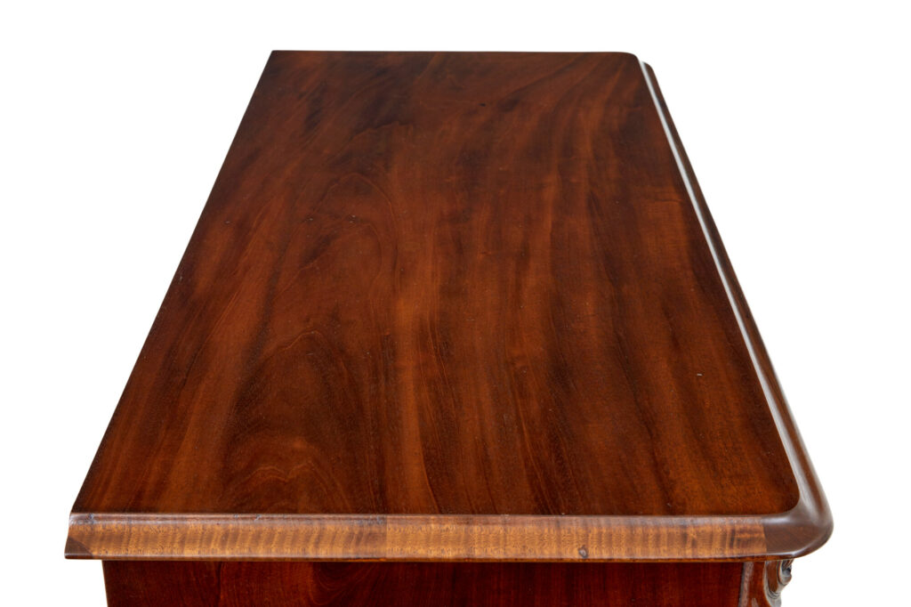 19th Century Tall Burr Walnut Chest of Drawers — image 2