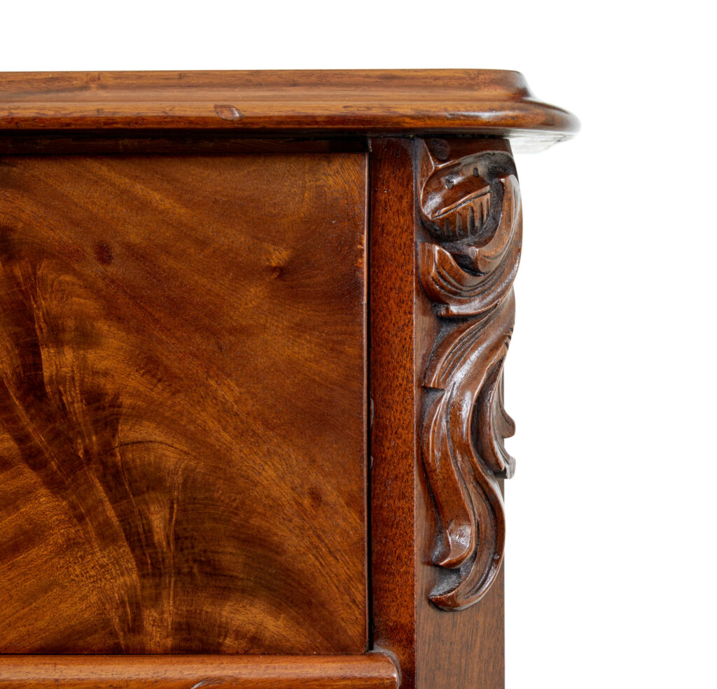 19th Century Tall Burr Walnut Chest of Drawers — image 4