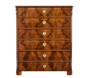19th Century Tall Burr Walnut Chest of Drawers — thumbnail 10