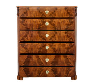 19th Century Tall Burr Walnut Chest of Drawers — thumbnail 9