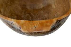 Large Rustic Dugout Hand Carved Bowl — thumbnail 3
