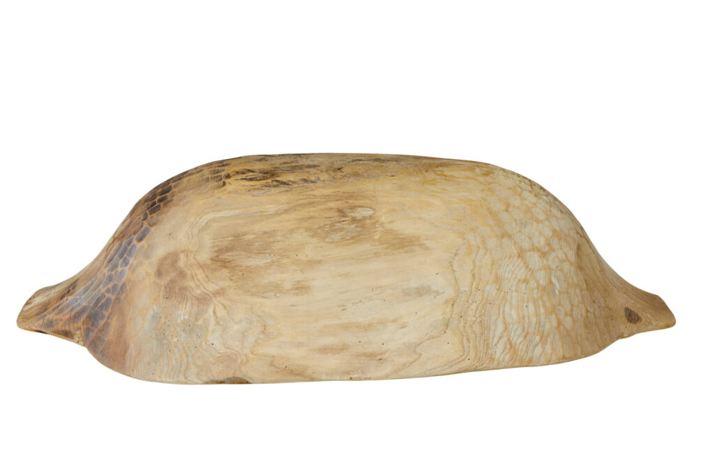 Large Rustic Dugout Hand Carved Bowl — image 4