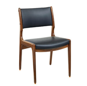 Danish Set of 6 Mid 20th Century Teak and Leather Dining Chairs — thumbnail 6