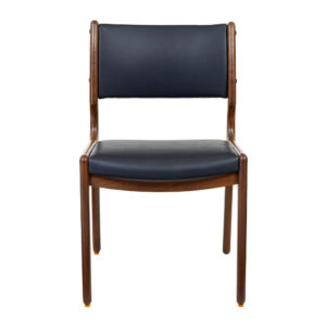 Danish Set of 6 Mid 20th Century Teak and Leather Dining Chairs — thumbnail 8
