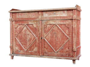 EARLY 19TH CENTURY RUSTIC SWEDISH PAINTED SIDEBOARD