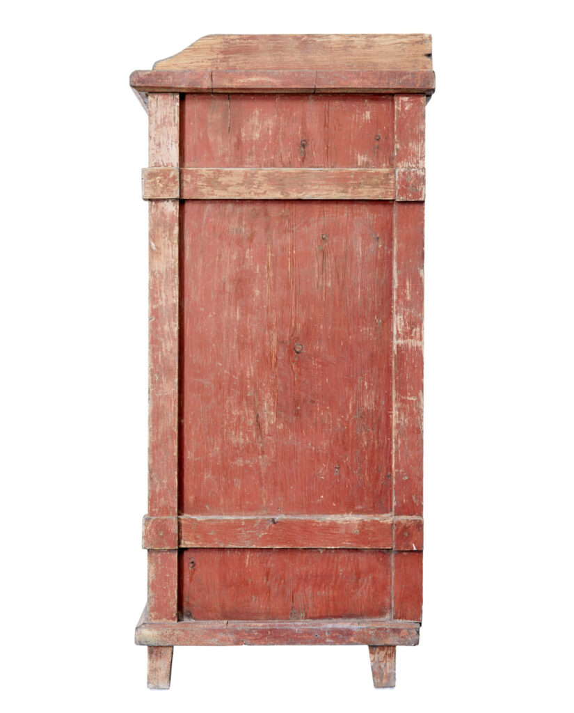 Early 19th Century Rustic Swedish Painted Sideboard — image 4