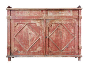 Early 19th Century Rustic Swedish Painted Sideboard — thumbnail 6