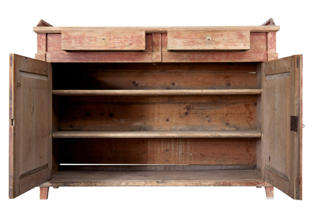 Early 19th Century Rustic Swedish Painted Sideboard — image 5