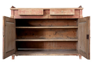 Early 19th Century Rustic Swedish Painted Sideboard — thumbnail 5