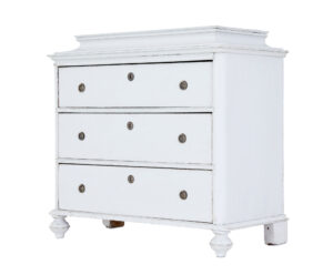 Swedish Painted 19th Century Caddy Top Chest of Drawers — thumbnail 1