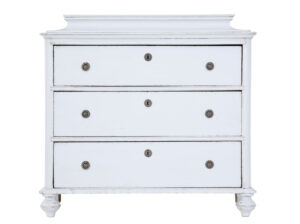 Swedish Painted 19th Century Caddy Top Chest of Drawers — thumbnail 4