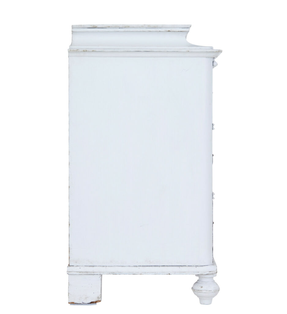 Swedish Painted 19th Century Caddy Top Chest of Drawers — image 3