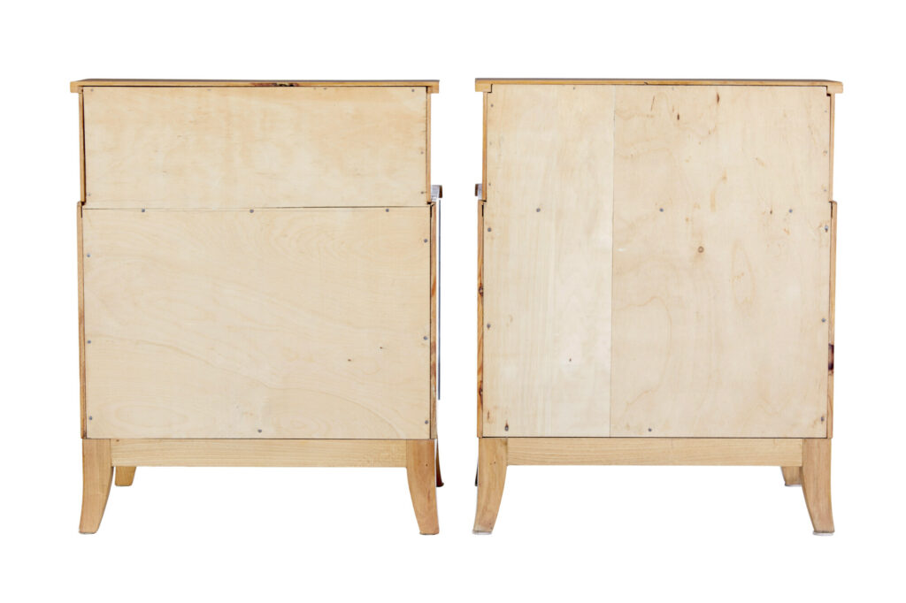 Pair of Mid 20th Century Swedish Elm Bedside Tables — image 5
