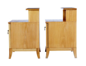 Pair of Mid 20th Century Swedish Elm Bedside Tables — thumbnail 6