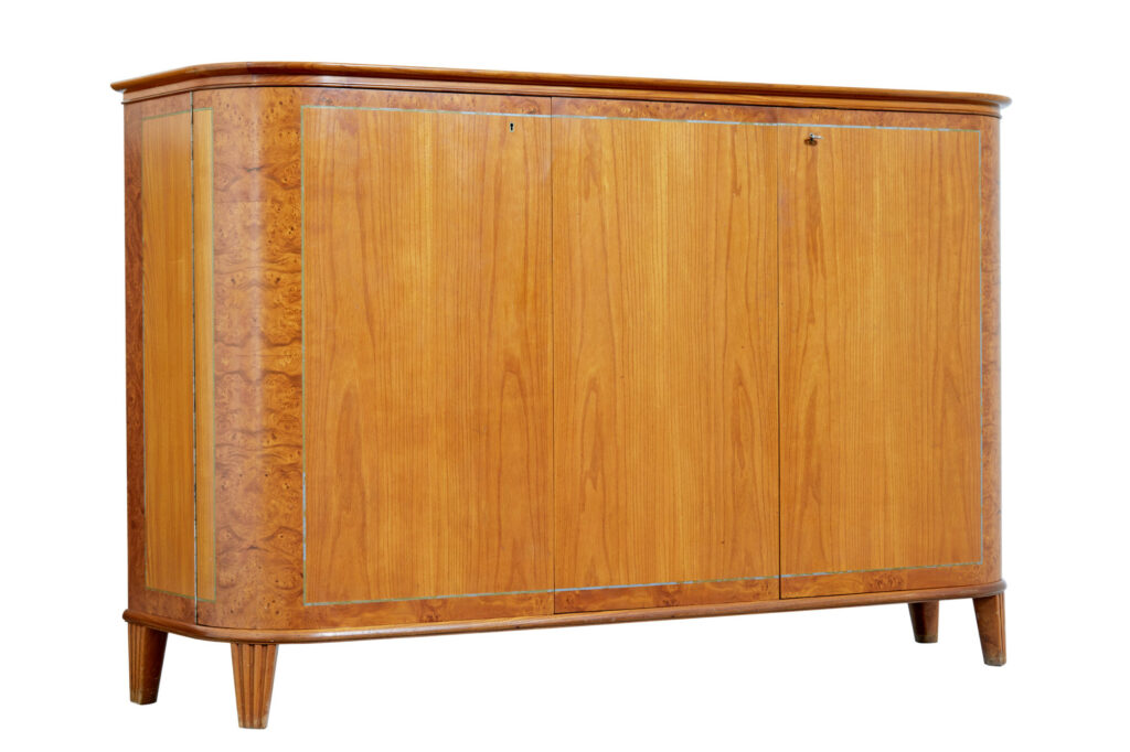 MID CENTURY ELM SIDEBOARD BY THYSELLS MOBLER