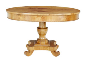 Mid 19th Century Scandinavian Burr Elm Center Table — thumbnail 7