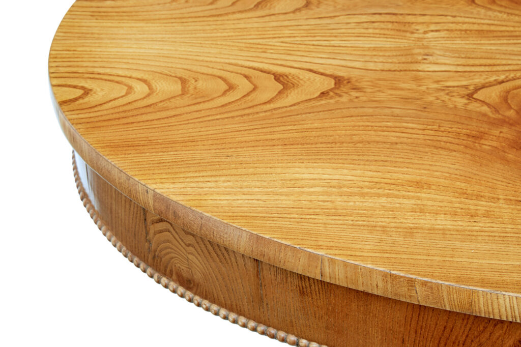 Mid 19th Century Scandinavian Burr Elm Center Table — image 4