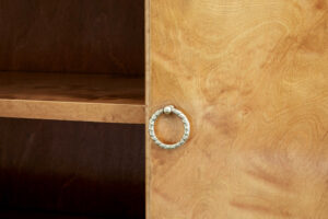 Scandinavian Mid Century Modern Birch Low Bookcase — thumbnail 9