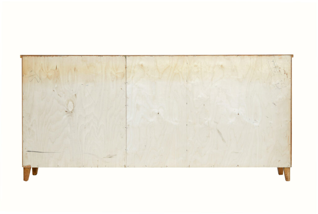 Scandinavian Mid Century Modern Birch Low Bookcase — image 3