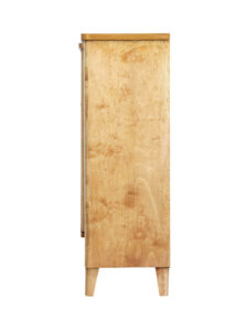 Scandinavian Mid Century Modern Birch Low Bookcase — thumbnail 4
