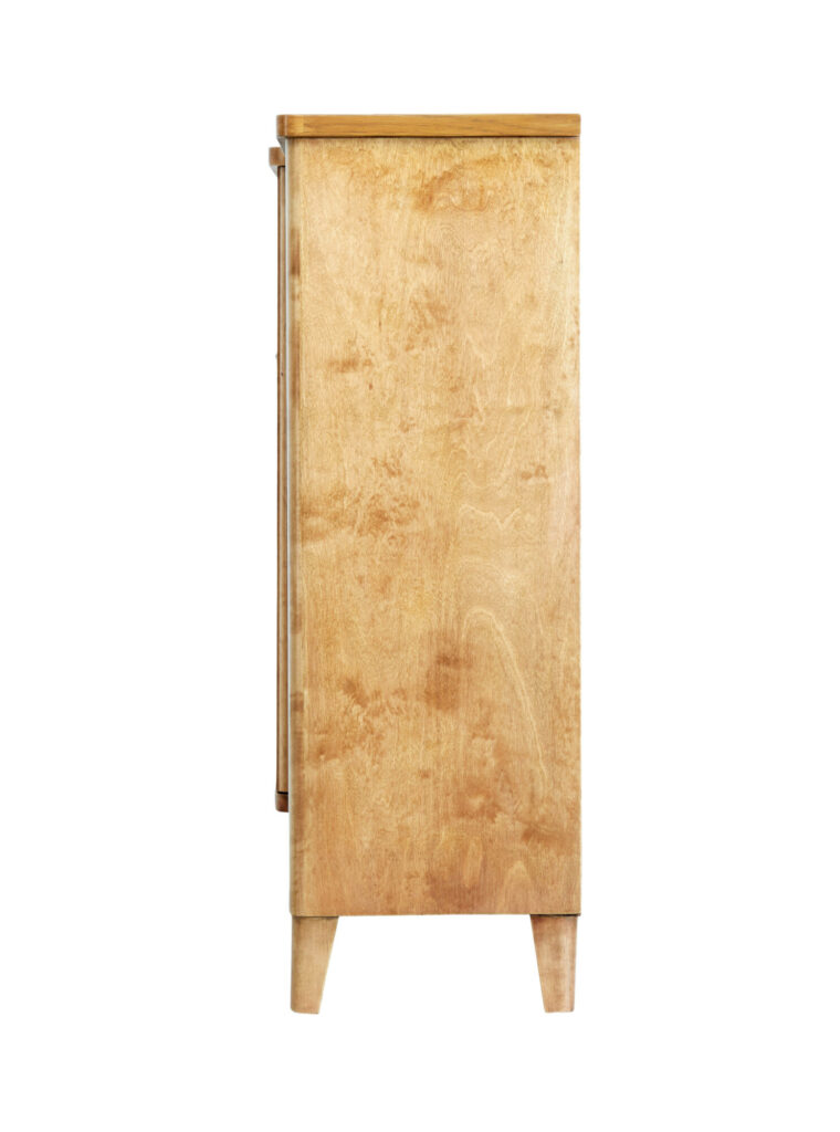 Scandinavian Mid Century Modern Birch Low Bookcase — image 4